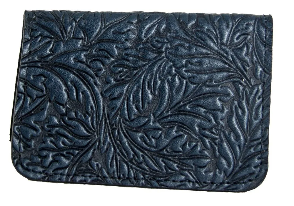 Acanthus Leaf Leather Card Holder