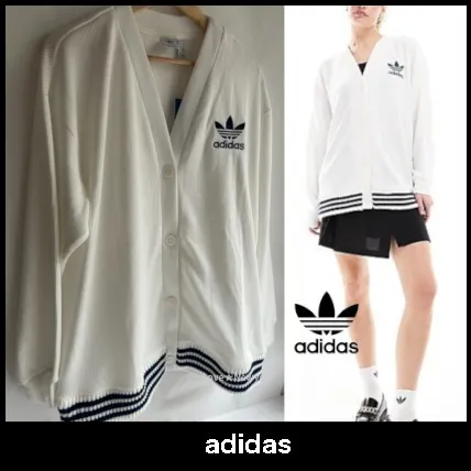 adidas  |Plain Logo Cardigans