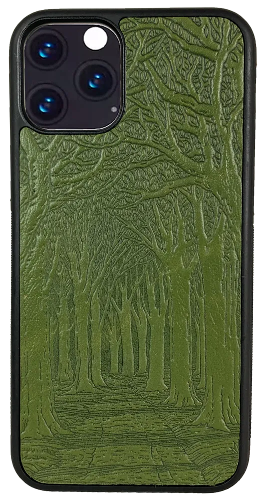 Avenue of Trees Leather iPhone Case