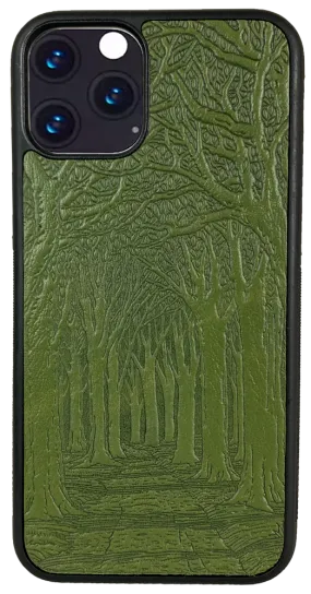 Avenue of Trees Leather iPhone Case