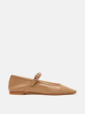 Ballet Mary Jane / Taupe Leather