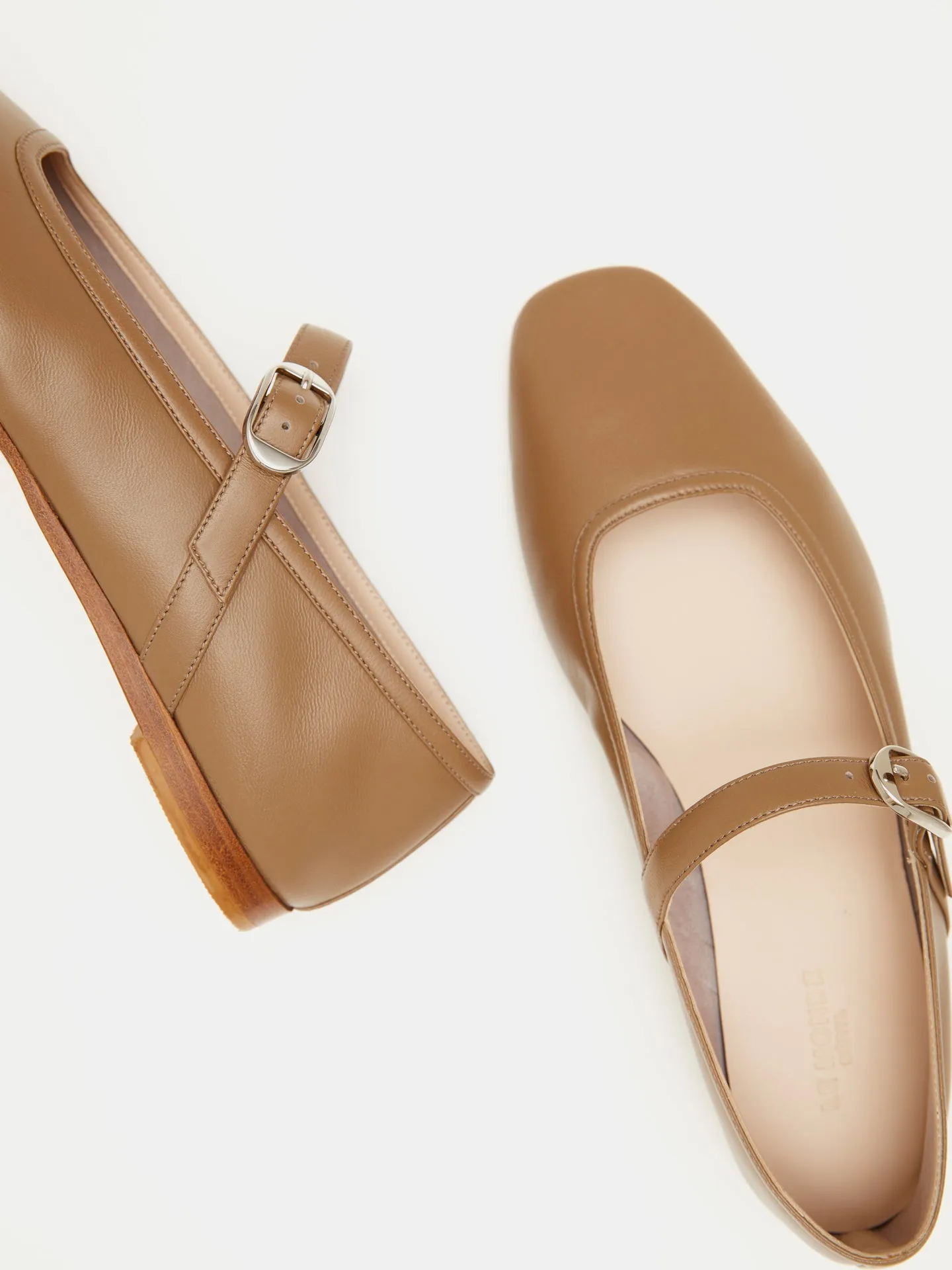 Ballet Mary Jane / Taupe Leather