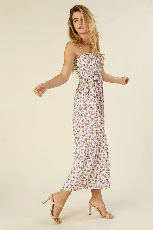 Billie Smocked cami maxi dress