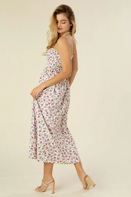 Billie Smocked cami maxi dress