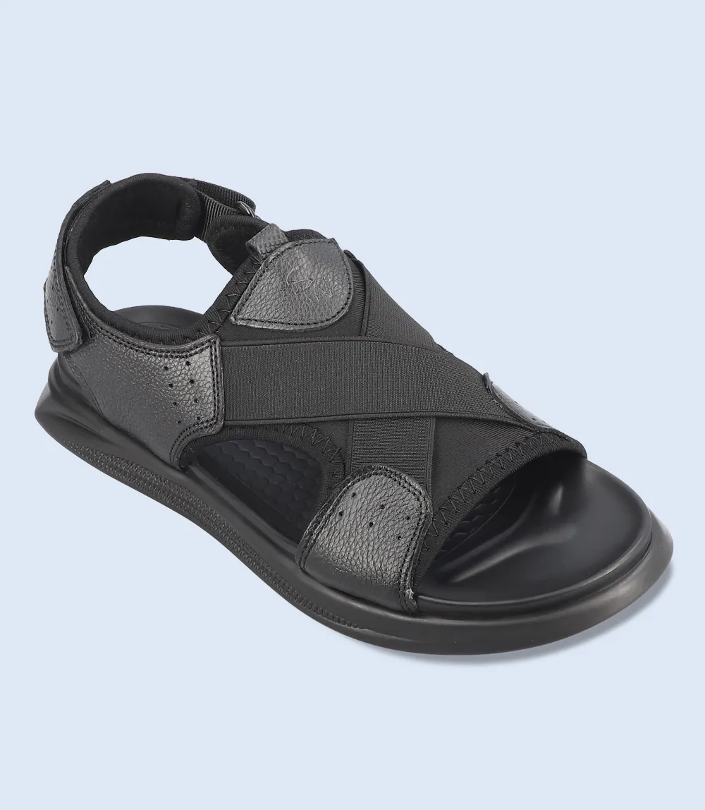 BM4419-BLACK-Men Comfort Sandal