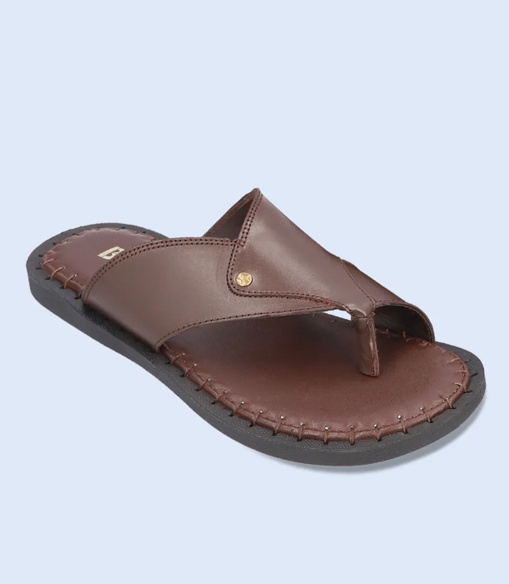 BM4551-BROWN-Men Chappal