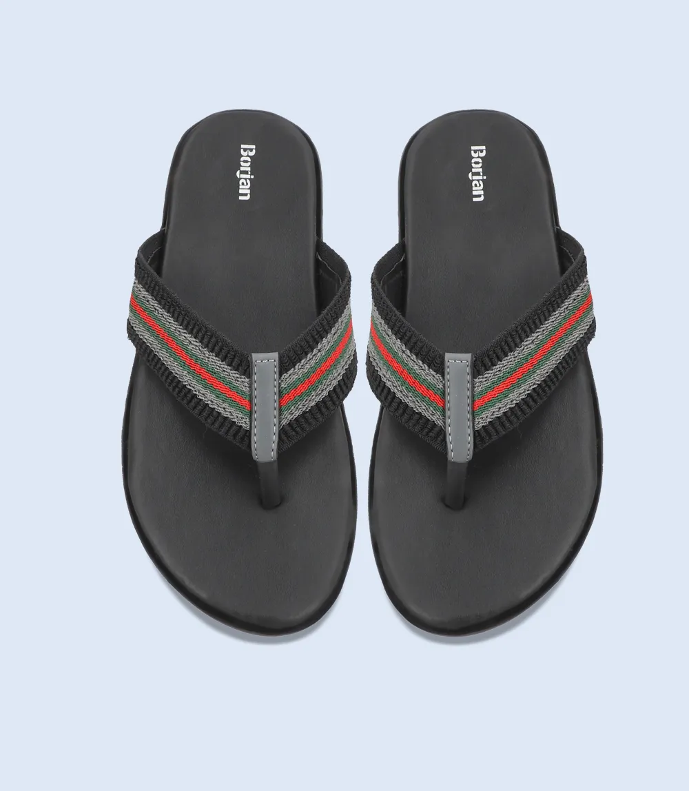 BM5530-BLACK-Men Chappals