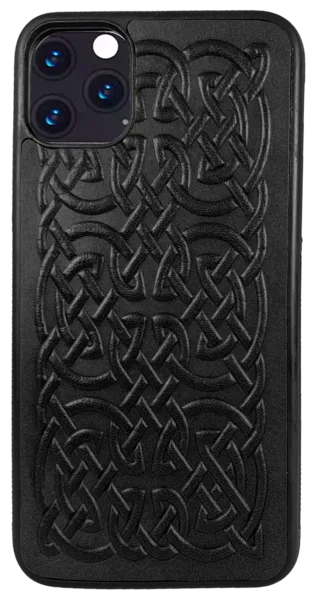 Bold Celtic Leather iPhone Case