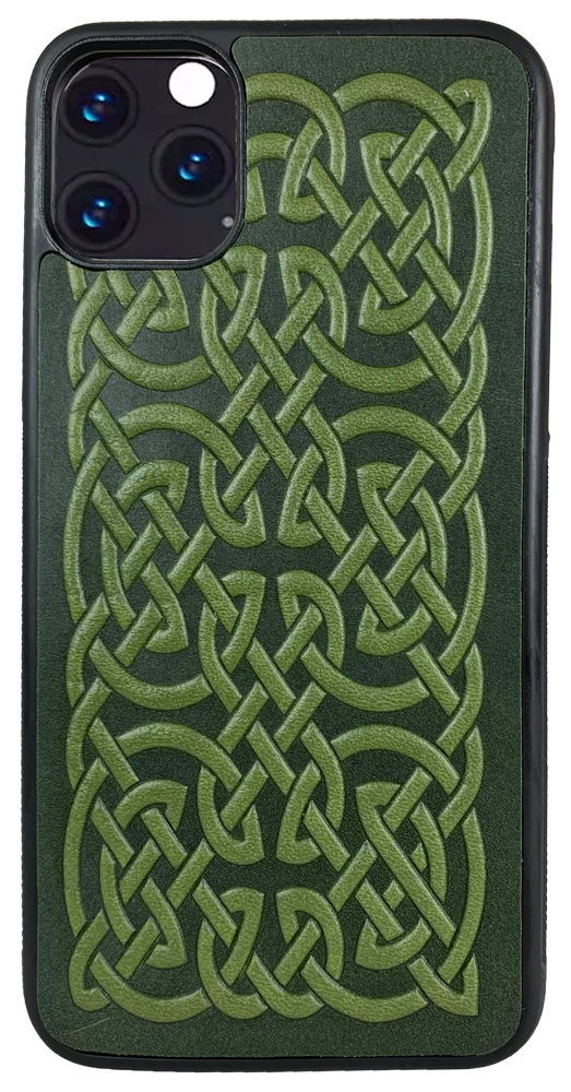 Bold Celtic Leather iPhone Case