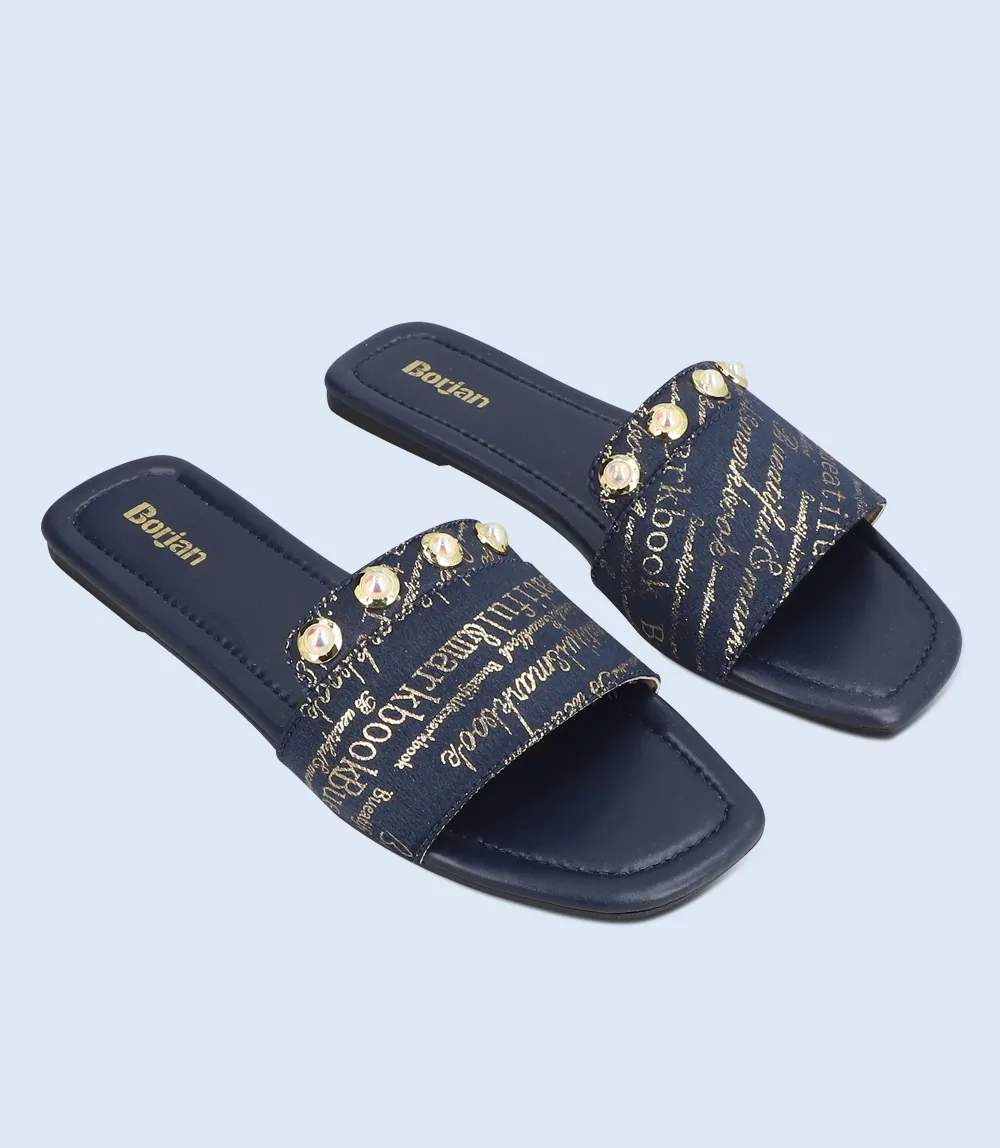 BW9901-NAVY-Women Slipper