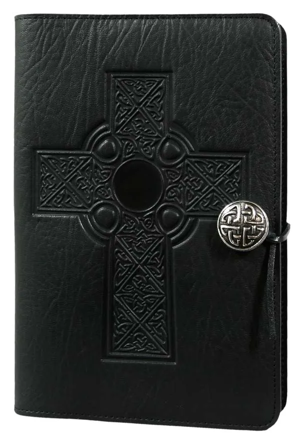 Celtic Cross Leather Journal