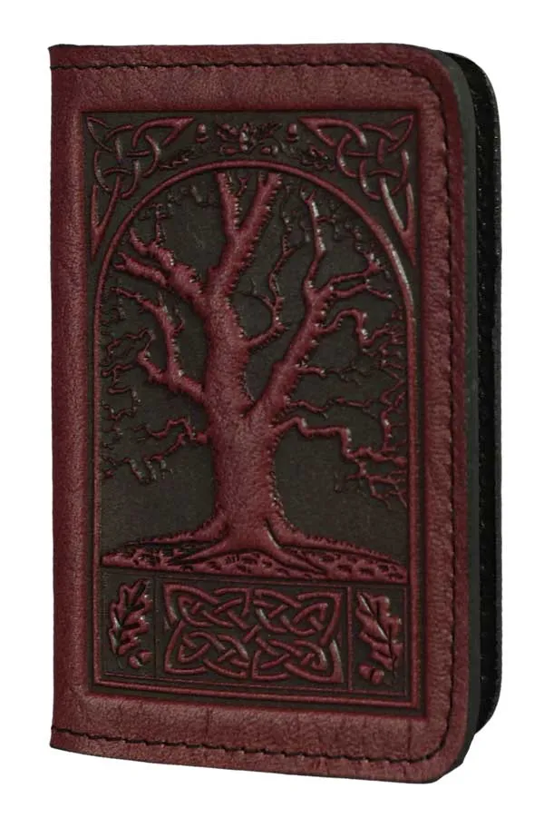 Celtic Oak Leather Card Holder