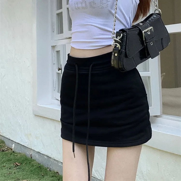 Drawstring Casual Skirt