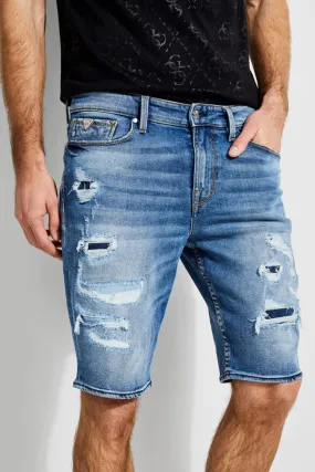 Guess Slim Destroyed Denim Short