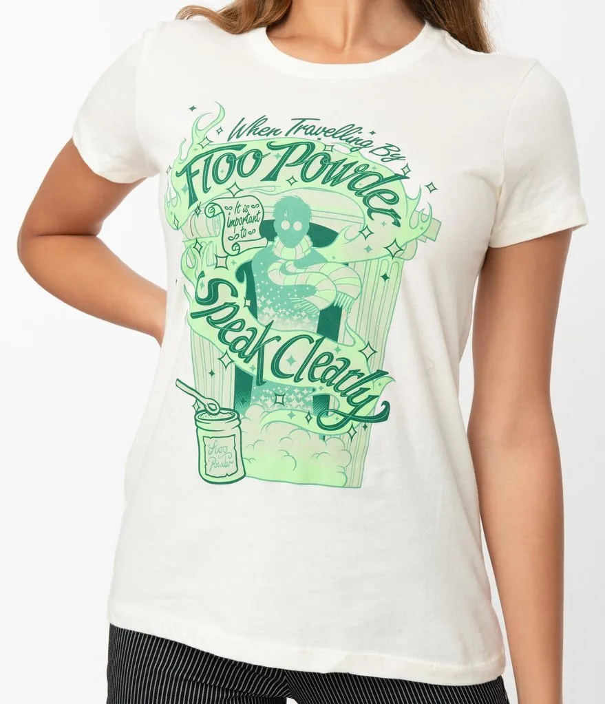 Harry Potter x Unique Vintage Floo Powder Fitted Tee