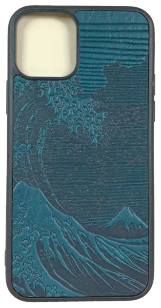 Hokusai Wave Leather iPhone Case