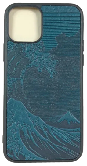 Hokusai Wave Leather iPhone Case