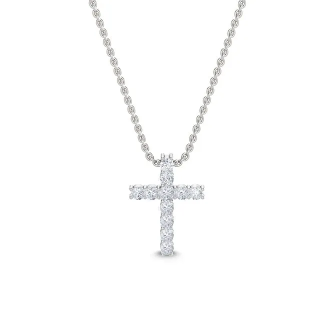 Lab Grown Diamond Cross Necklace