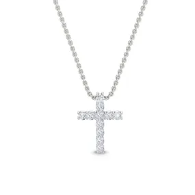 Lab Grown Diamond Cross Necklace