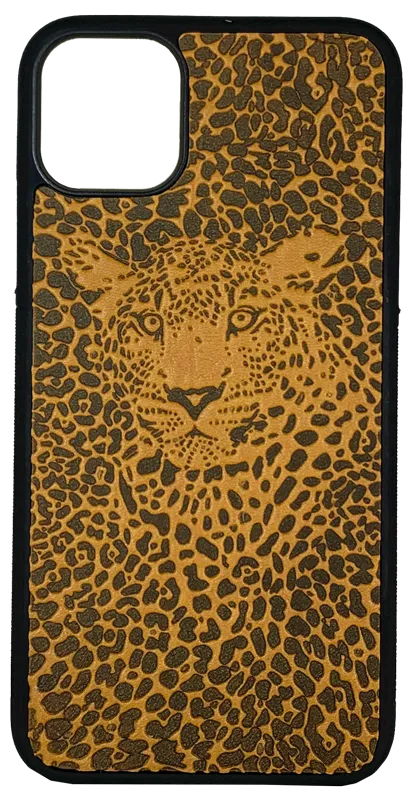 Leopard Leather iPhone Case