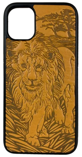 Lion Leather iPhone Case