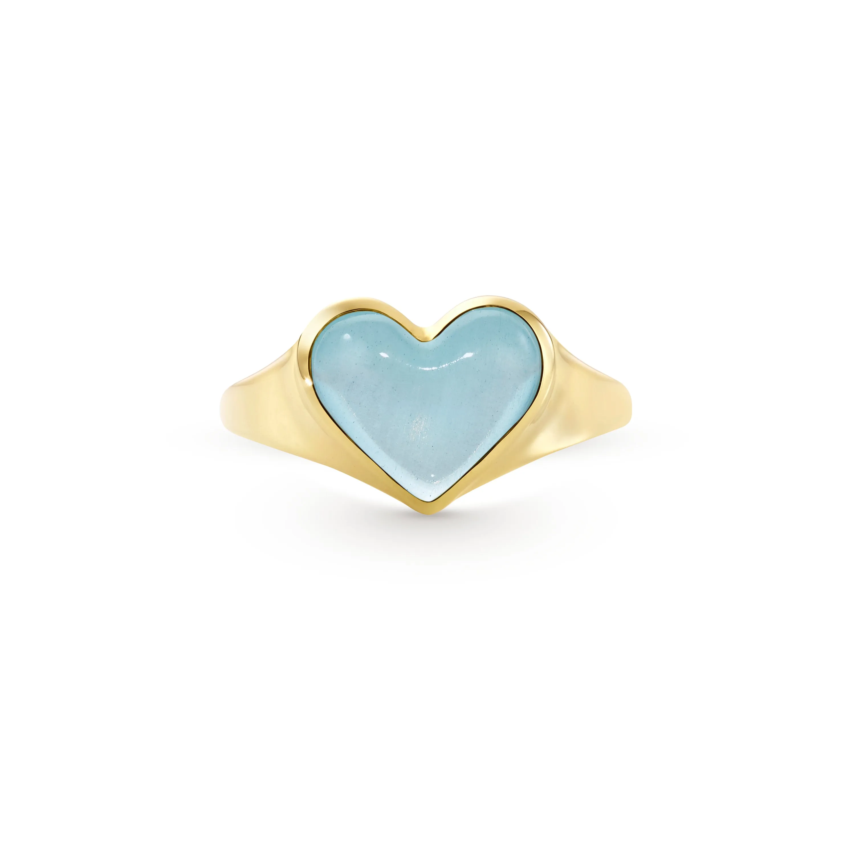 Love lollipop pinky yellow gold with aquamarine