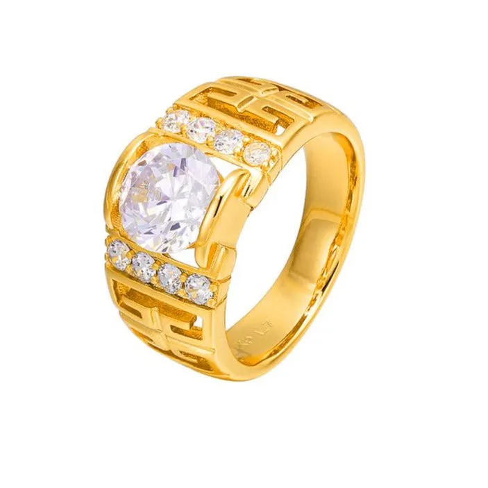 Men's 24k Gold Plated Ring