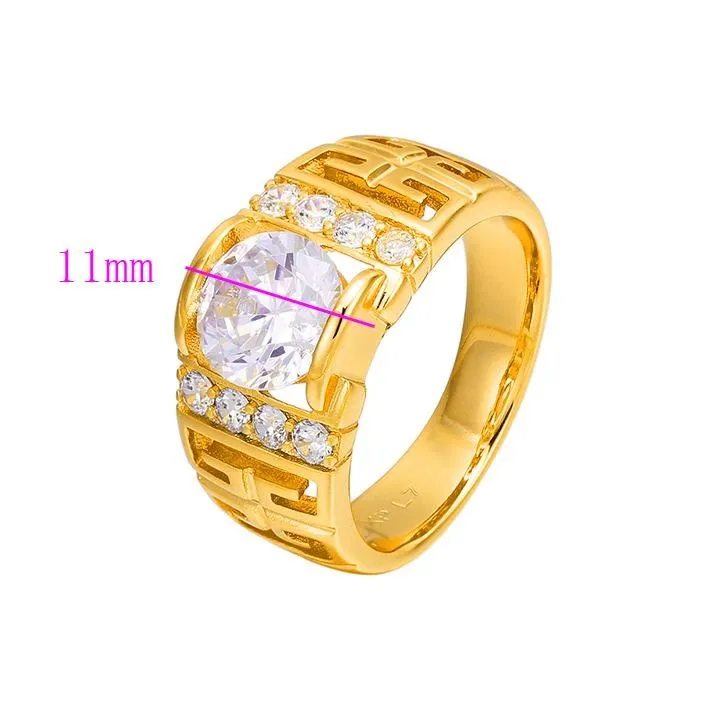 Men's 24k Gold Plated Ring