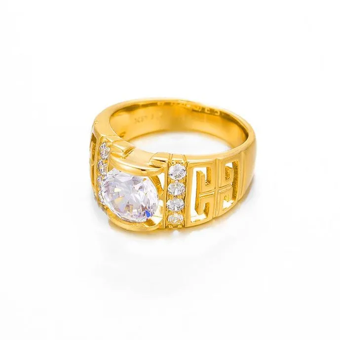 Men's 24k Gold Plated Ring