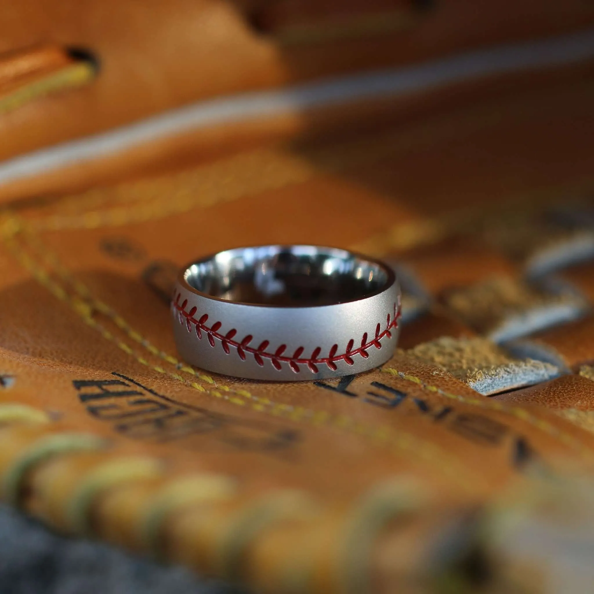 Men's Baseball Wedding Band - Cobalt Chrome Lashbrook