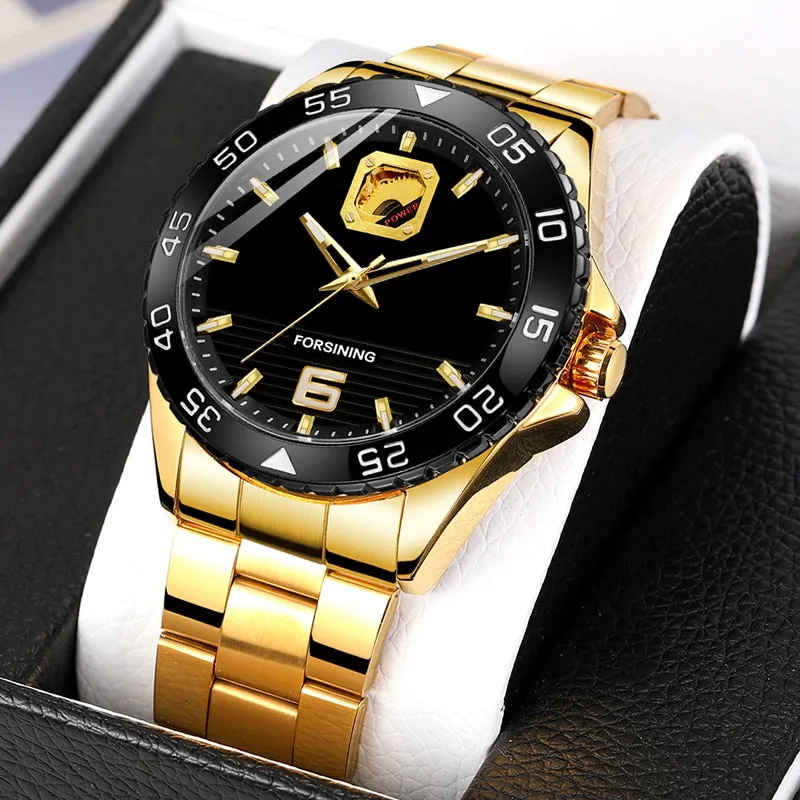 Men's Luxury Business Style Automatic Self-Wind Mechanical Wristwatch