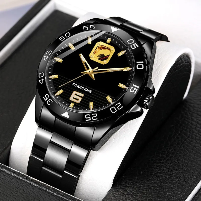 Men's Luxury Business Style Automatic Self-Wind Mechanical Wristwatch