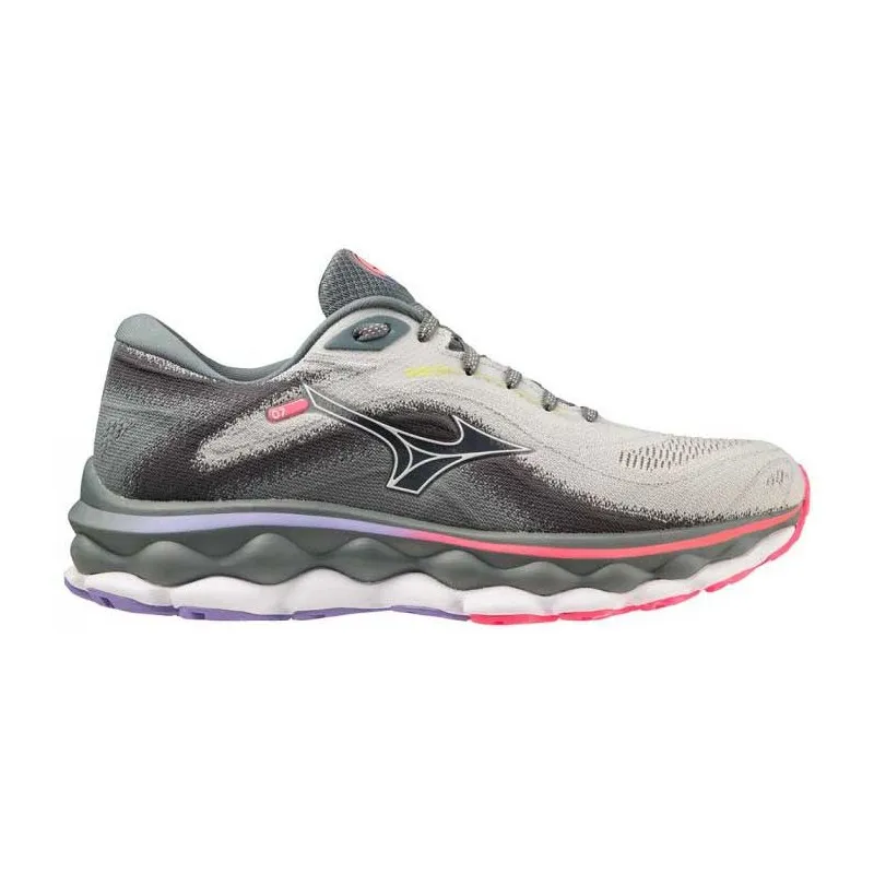 MIZUNO WAVE SKY 7 PBLUE/WHITE/H-VPINK FOR WOMEN'S