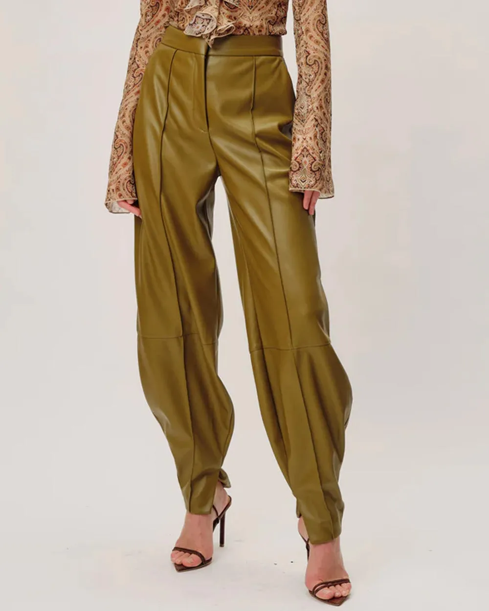 Moss Vegan Leather Illio Pant