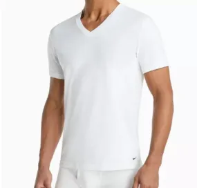 Nike Men's 2-Pack Everyday Cotton Stretch V-Neck Undershirts