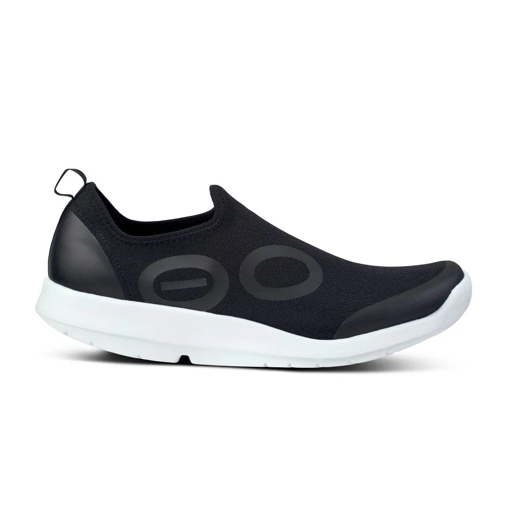 Oofos Men's OOmg Sport Low Shoe - White & Black