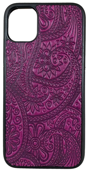 Paisley Leather iPhone Case