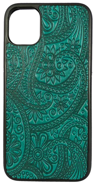 Paisley Leather iPhone Case