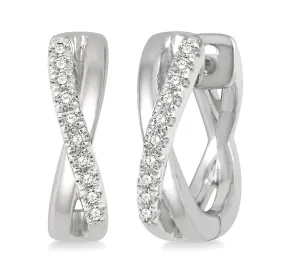 PETITE DIAMOND HUGGIE FASHION EARRINGS