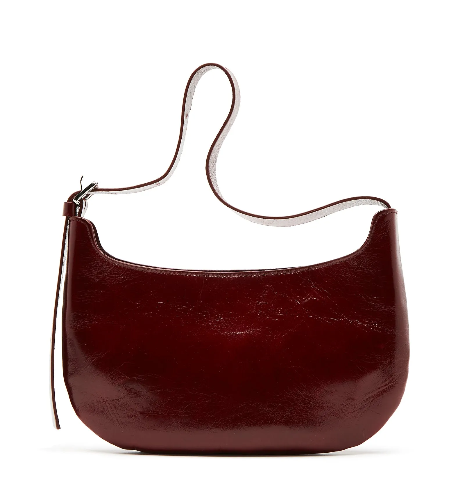 PRESTYN CRINKLE LEATHER SHOULDER BAG