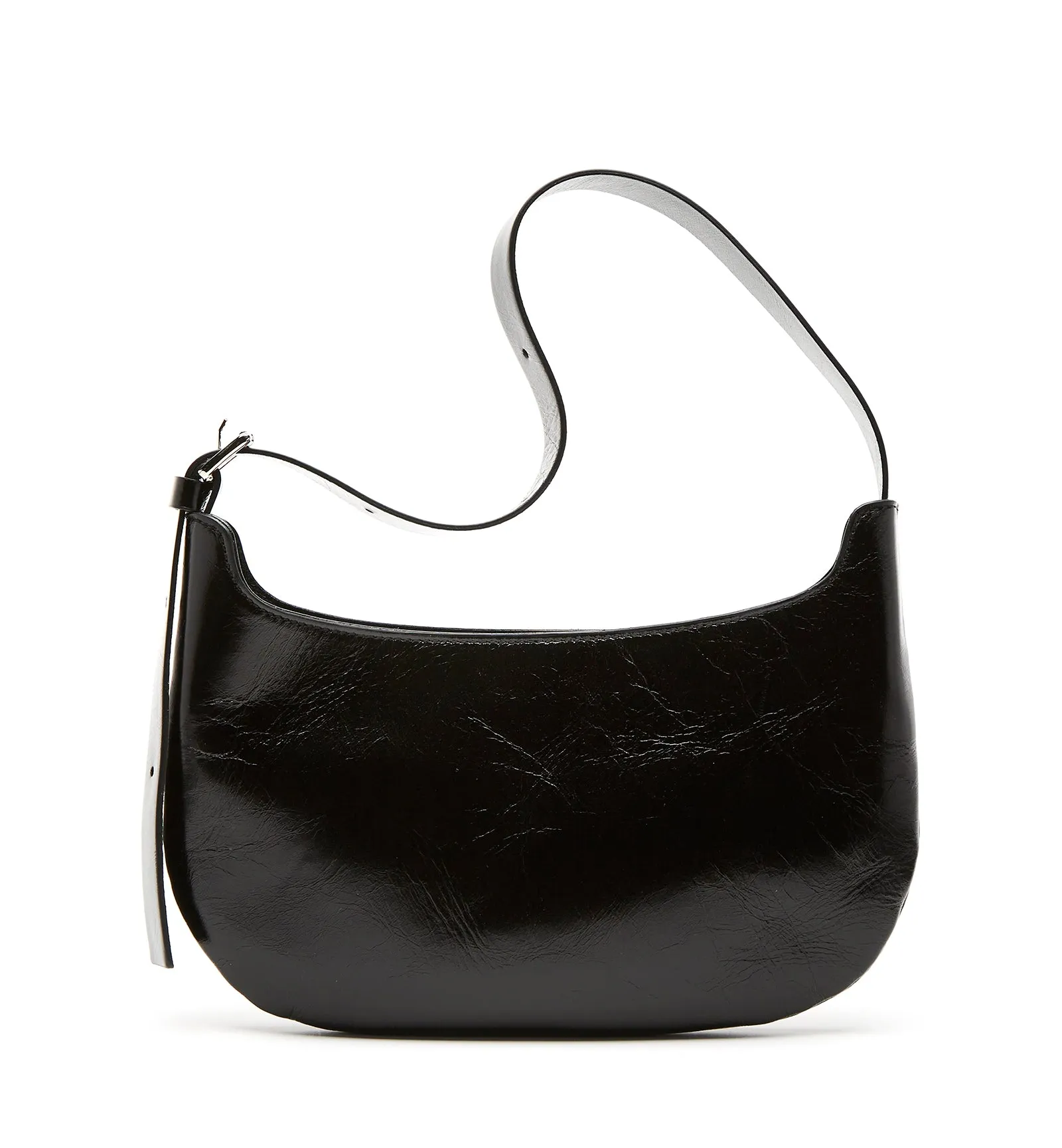 PRESTYN CRINKLE LEATHER SHOULDER BAG