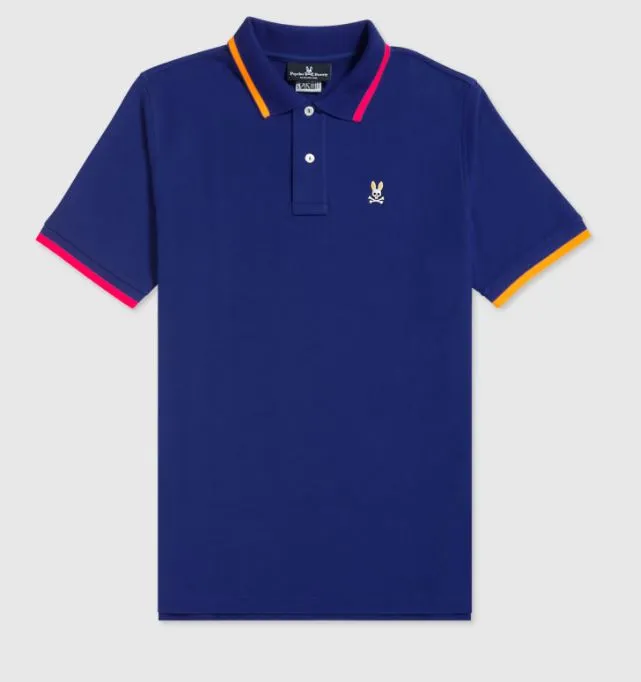 Psycho Bunny Mens Fritton Polo - Deep Royal