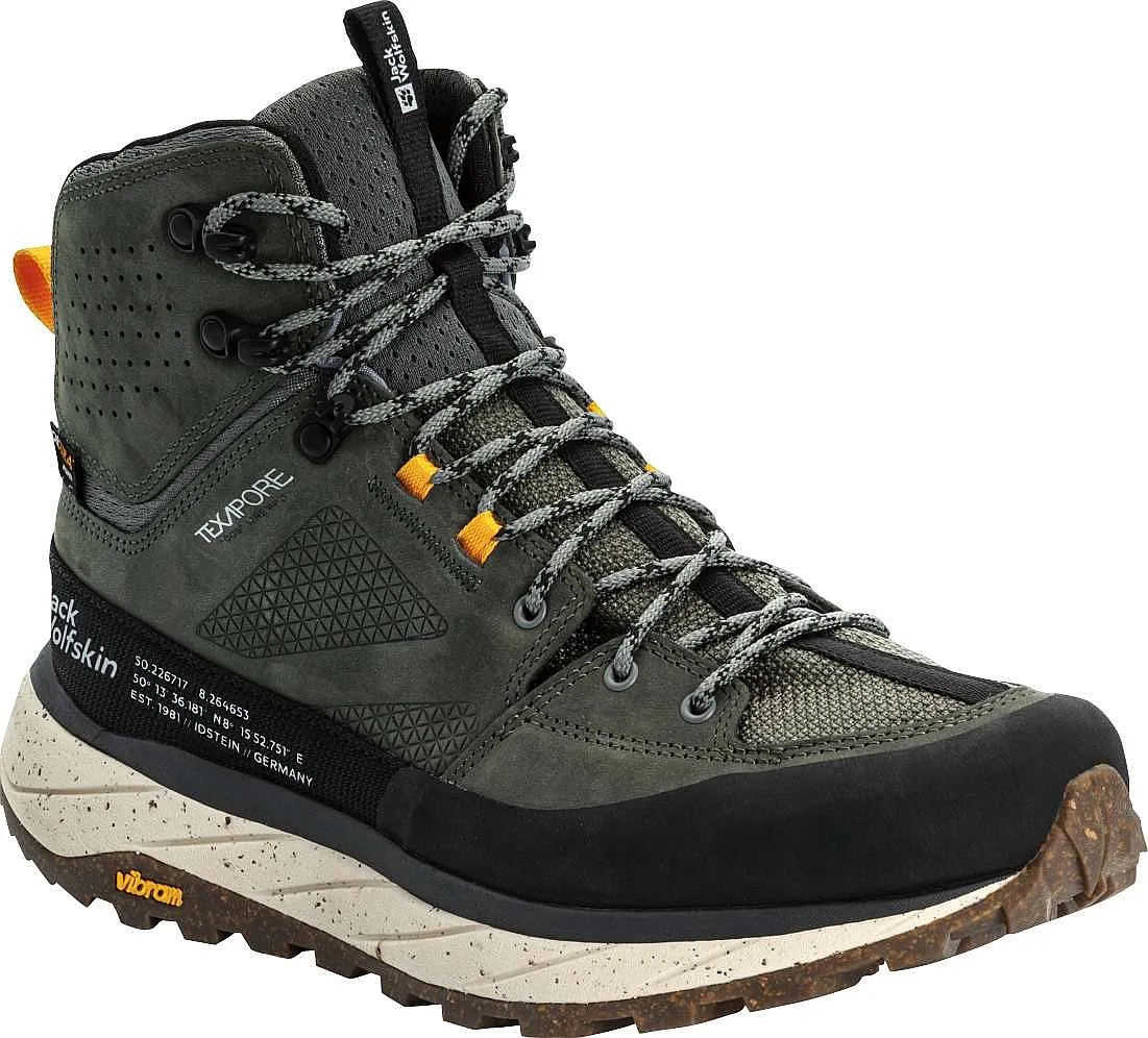 shoes Jack Wolfskin Terraquest Texapore Mid M - Gecko Green - men´s