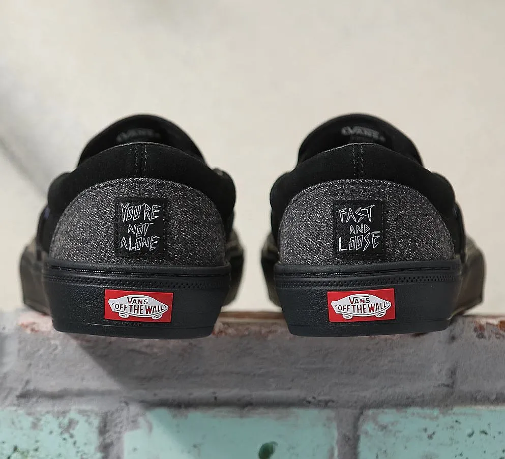 shoes Vans BMX Slip-On - Fast And Loose Black - men´s