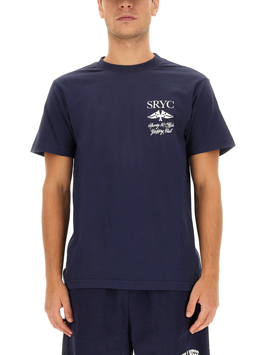 SPORTY&RICH    T-SHIRT WITH LOGO