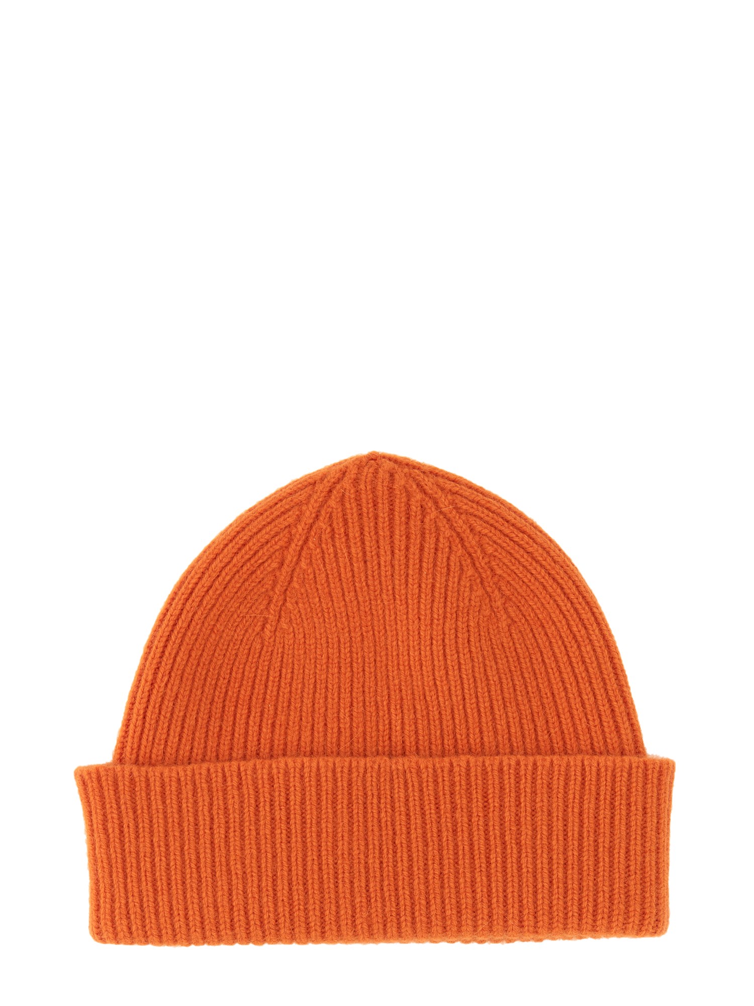 SPORTY&RICH    WOOL BEANIE HAT WITH LOGO EMBROIDERY