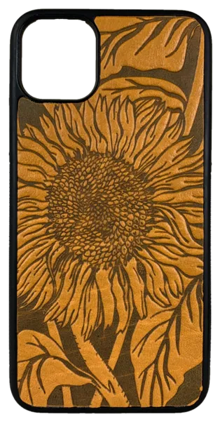 Sunflower Leather iPhone Case