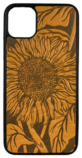 Sunflower Leather iPhone Case