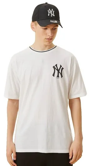 T-Shirt New Era Distressed Graphic Oversize MLB New York Yankees - White - men´s