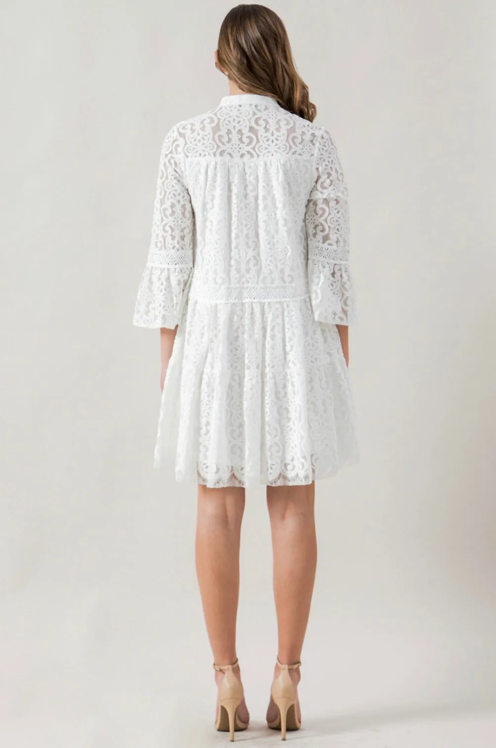 White Lace Babydoll Dress